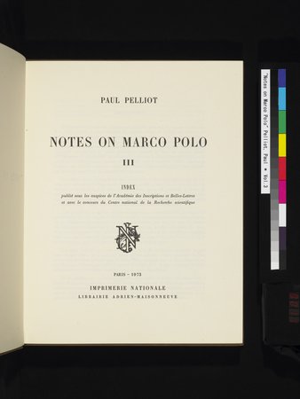 Notes on Marco Polo : vol.3 : Page 11