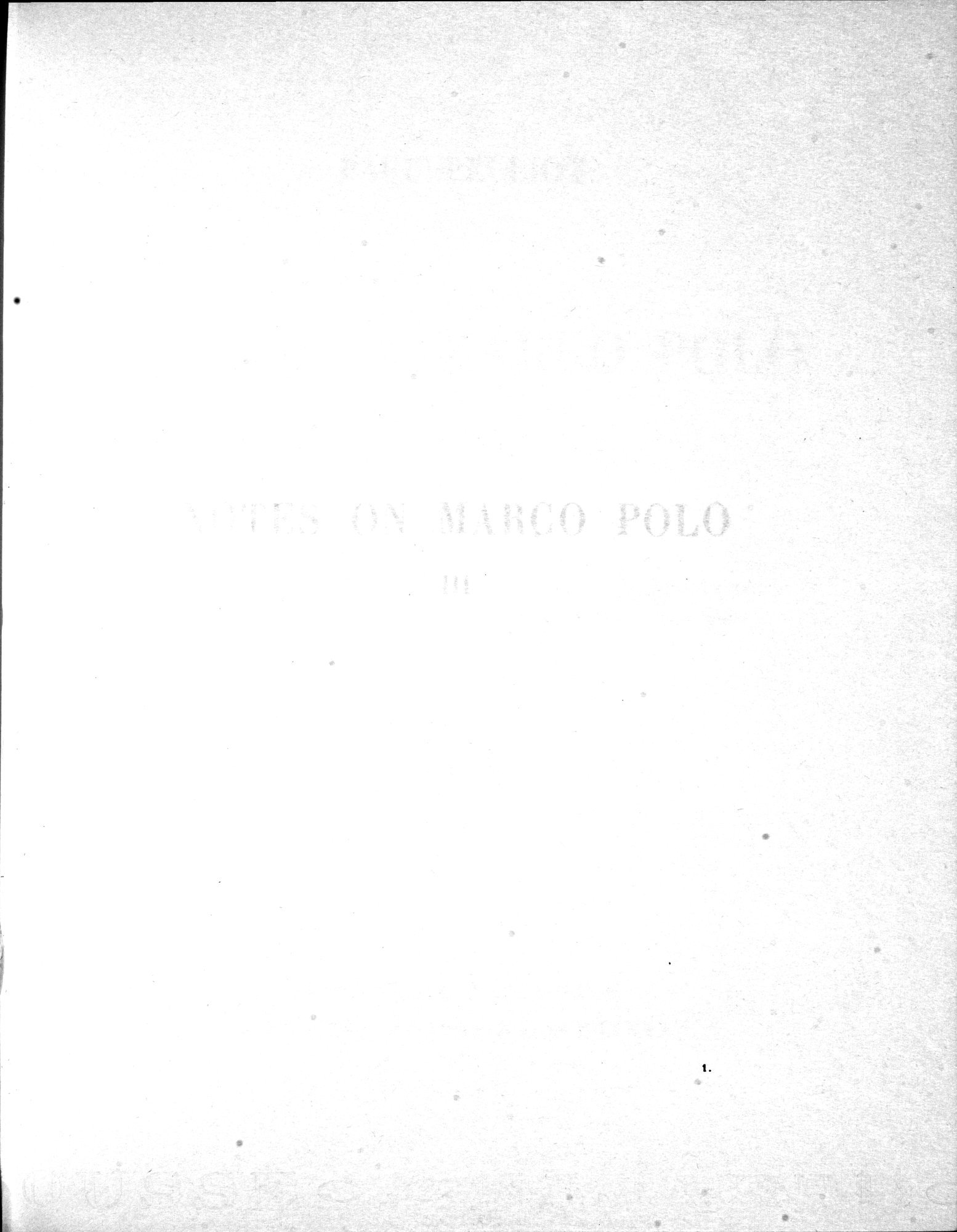Notes on Marco Polo : vol.3 / 7 ページ（白黒高解像度画像）