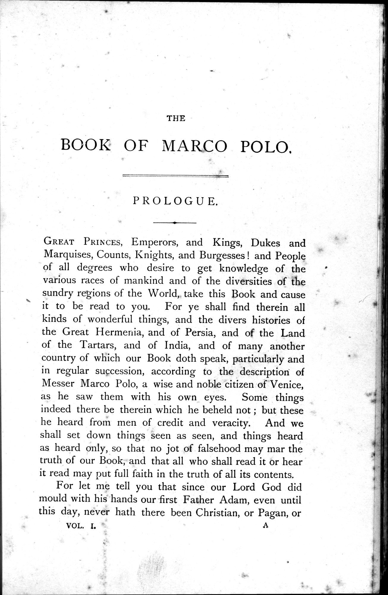 The Book of Ser Marco Polo : vol.1 / 291 ページ（白黒高解像度画像）