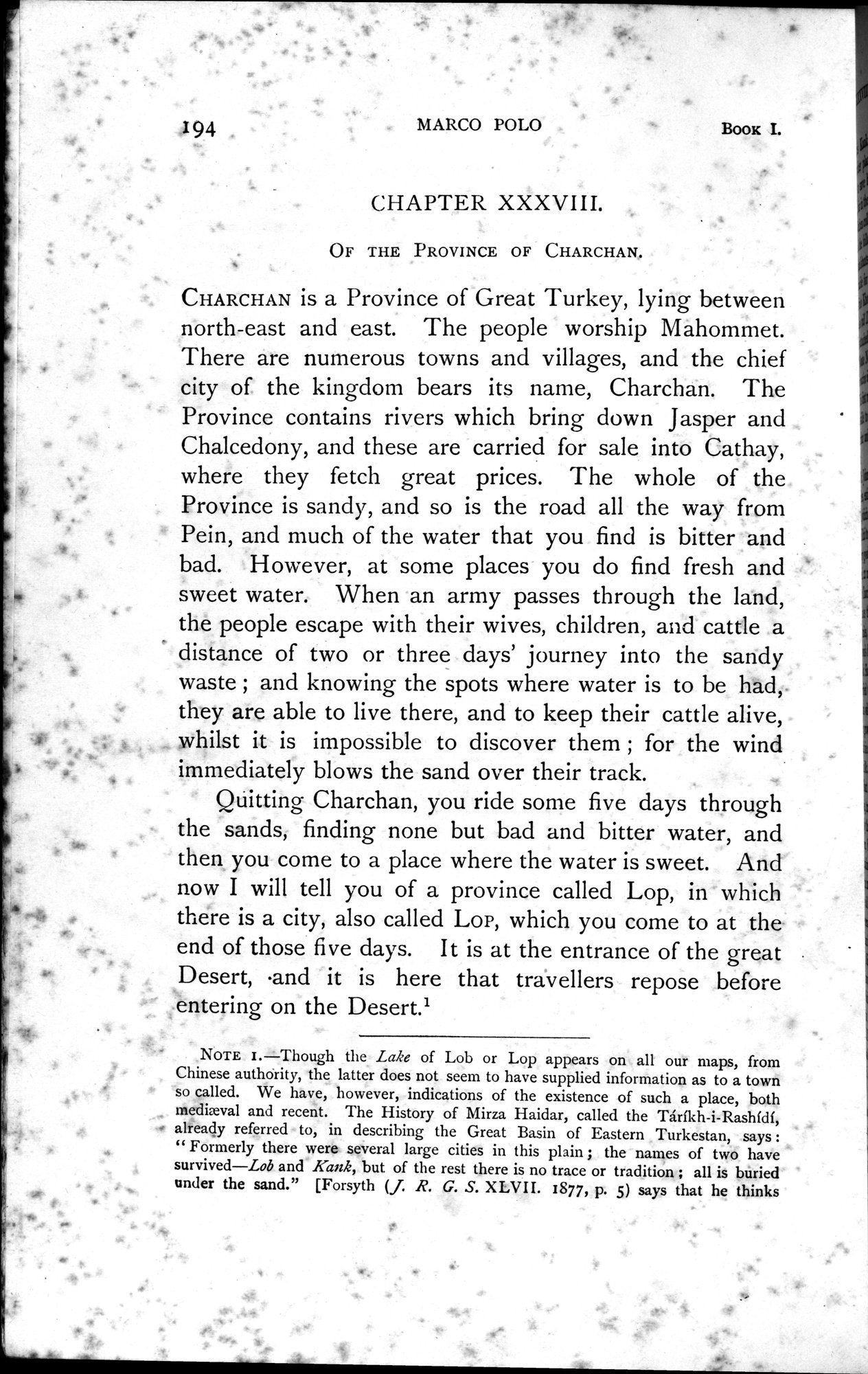 The Book of Ser Marco Polo : vol.1 / Page 496 (Grayscale High Resolution Image)