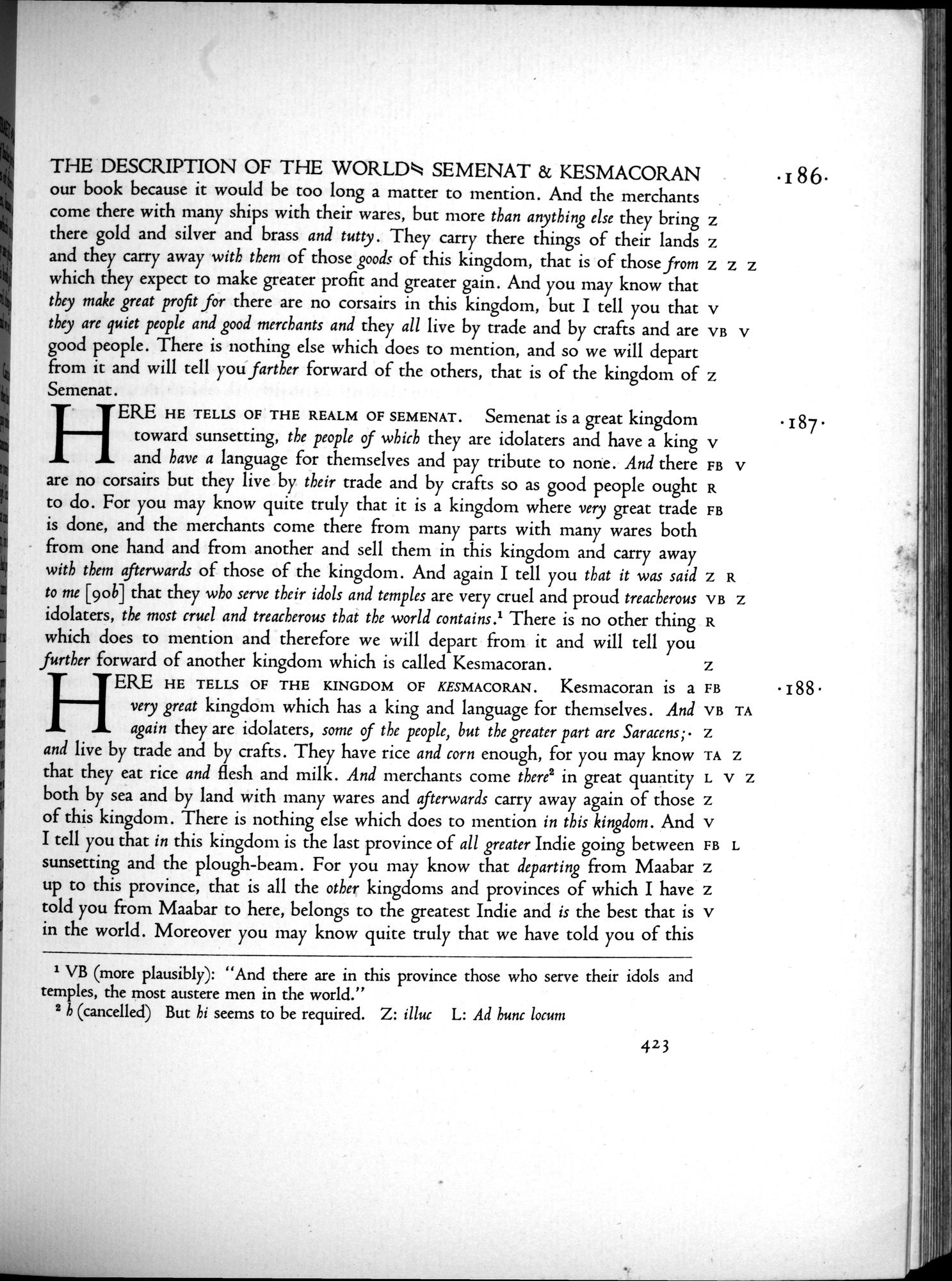 Marco Polo : vol.1 / 431 ページ（白黒高解像度画像）