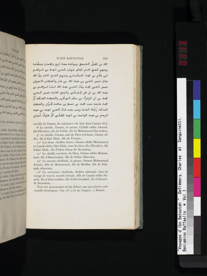 Voyages d'Ibn Batoutah : vol.1 / 313 ページ（カラー画像）