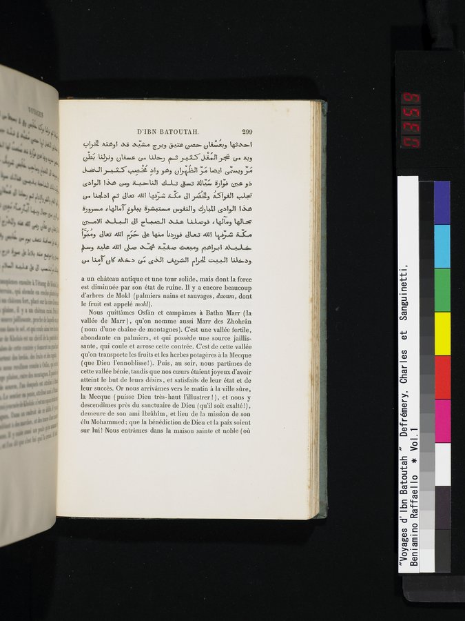 Voyages d'Ibn Batoutah : vol.1 / 359 ページ（カラー画像）