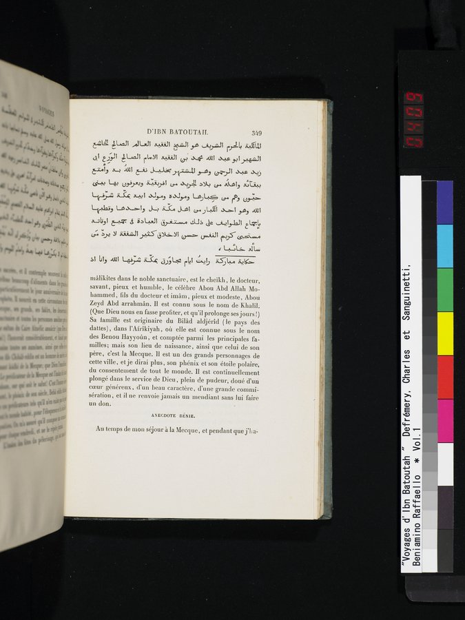 Voyages d'Ibn Batoutah : vol.1 / 409 ページ（カラー画像）