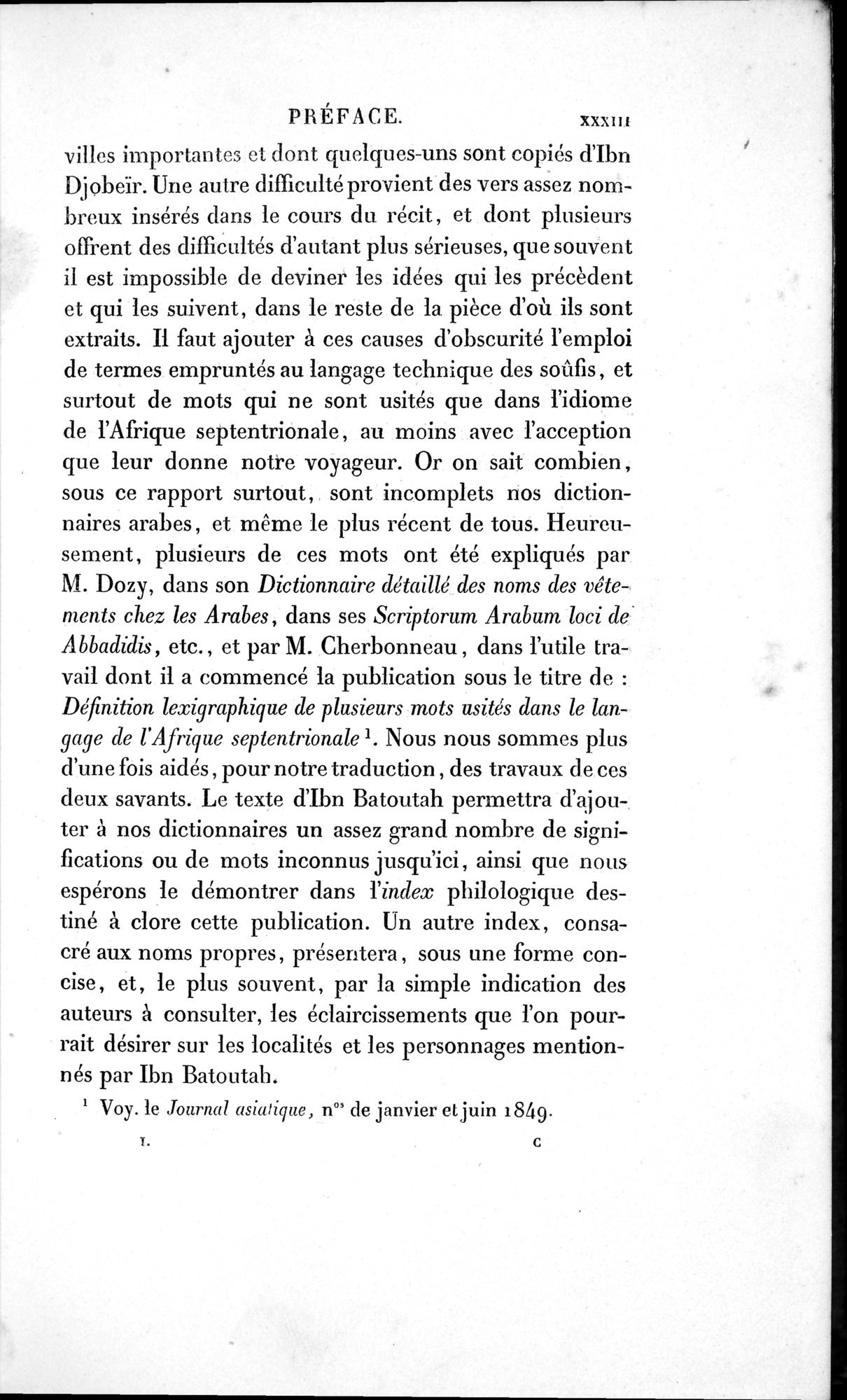 Voyages d'Ibn Batoutah : vol.1 / 45 ページ（白黒高解像度画像）