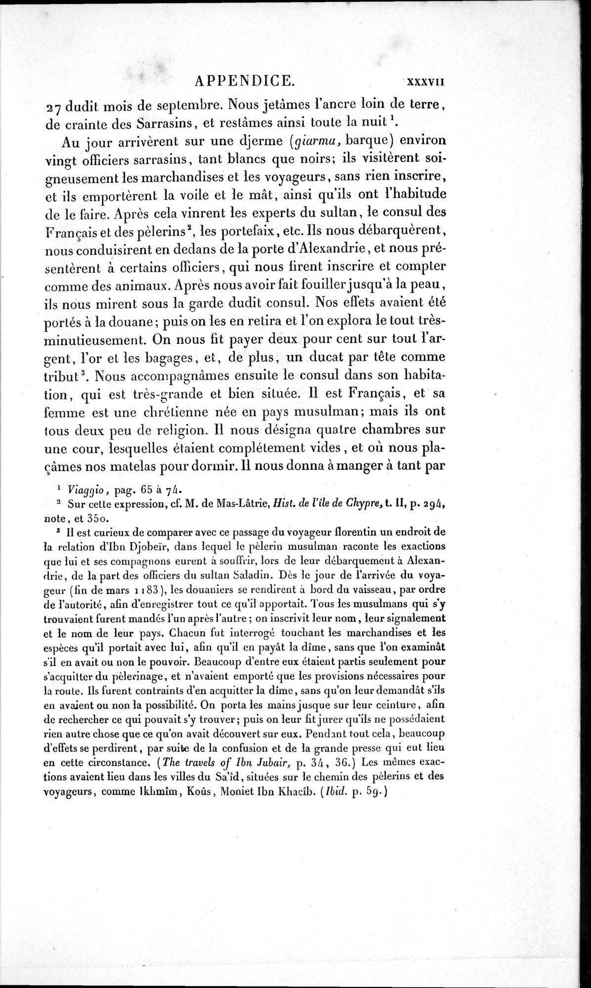 Voyages d'Ibn Batoutah : vol.1 / 49 ページ（白黒高解像度画像）