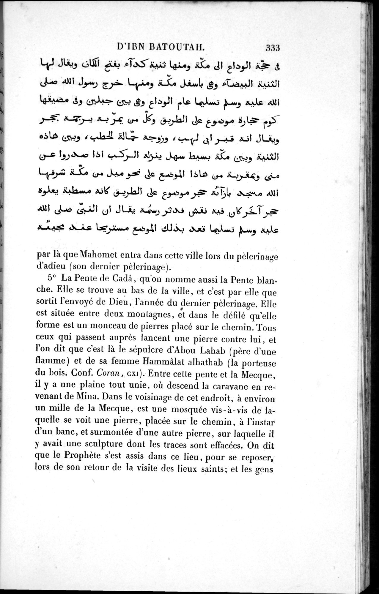 Voyages d'Ibn Batoutah : vol.1 / 393 ページ（白黒高解像度画像）
