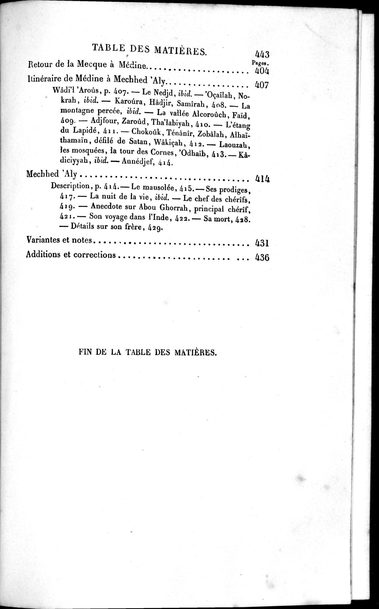 Voyages d'Ibn Batoutah : vol.1 / 503 ページ（白黒高解像度画像）