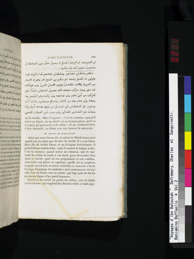 Voyages d'Ibn Batoutah : vol.2 / 211 ページ（カラー画像）