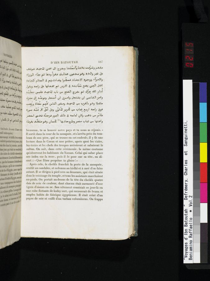 Voyages d'Ibn Batoutah : vol.2 / 215 ページ（カラー画像）