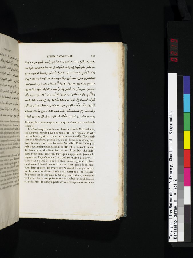 Voyages d'Ibn Batoutah : vol.2 / 219 ページ（カラー画像）