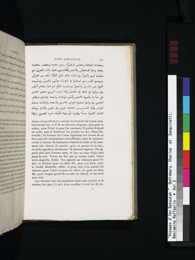 Voyages d'Ibn Batoutah : vol.2 / 399 ページ（カラー画像）