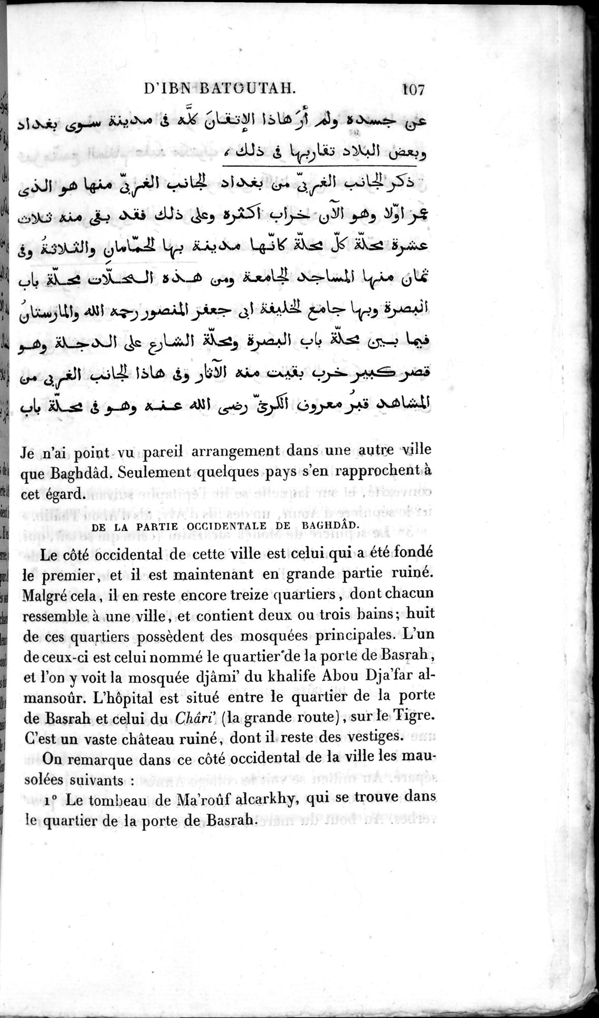 Voyages d'Ibn Batoutah : vol.2 / 135 ページ（白黒高解像度画像）