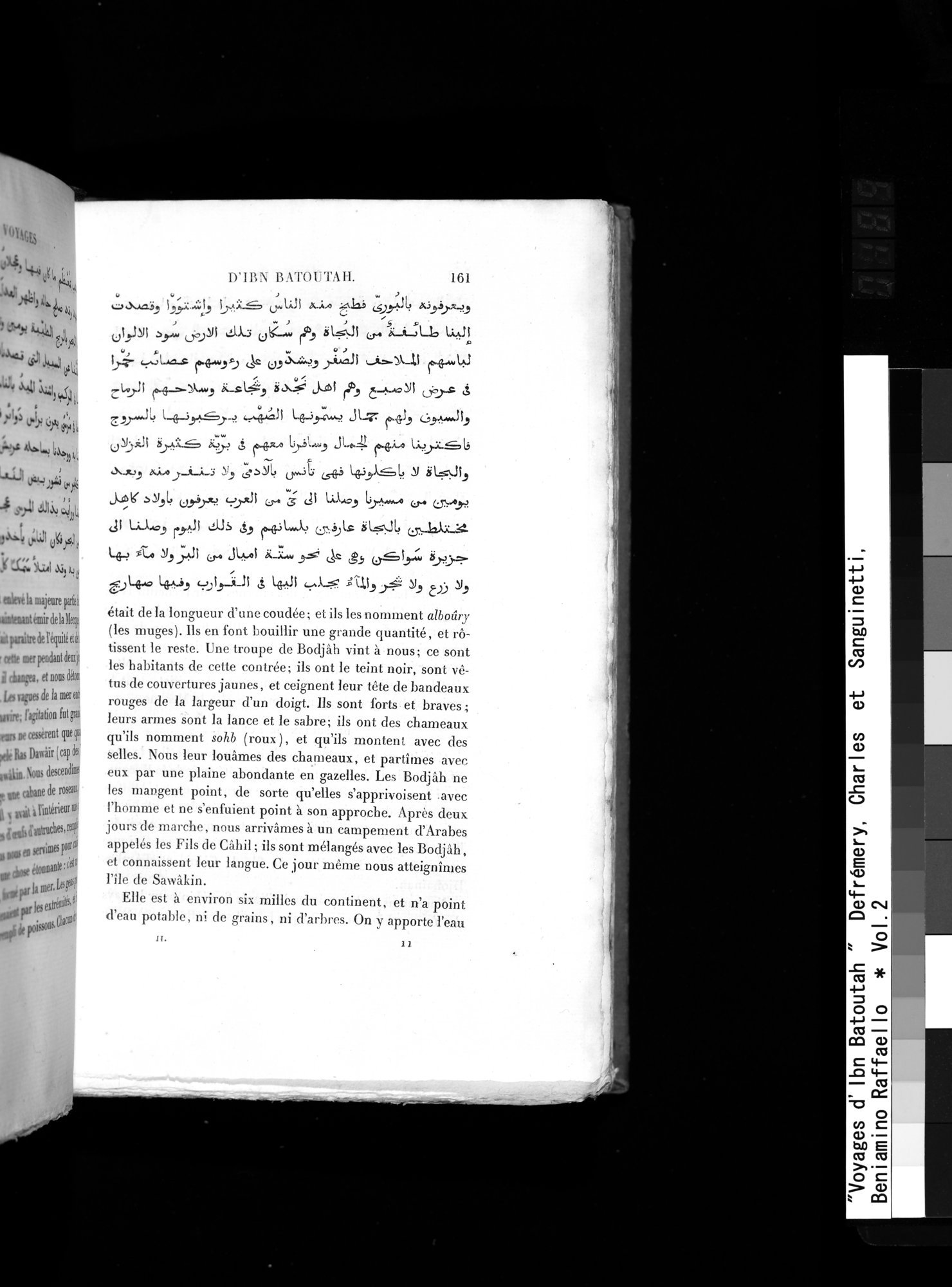 Voyages d'Ibn Batoutah : vol.2 / 189 ページ（白黒高解像度画像）