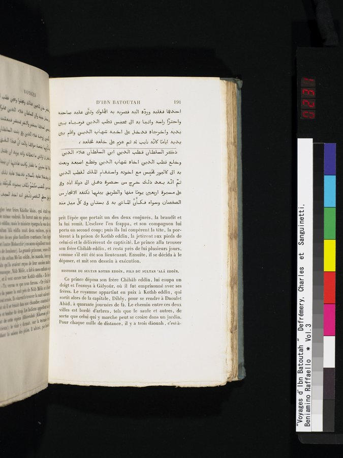 Voyages d'Ibn Batoutah : vol.3 / 231 ページ（カラー画像）