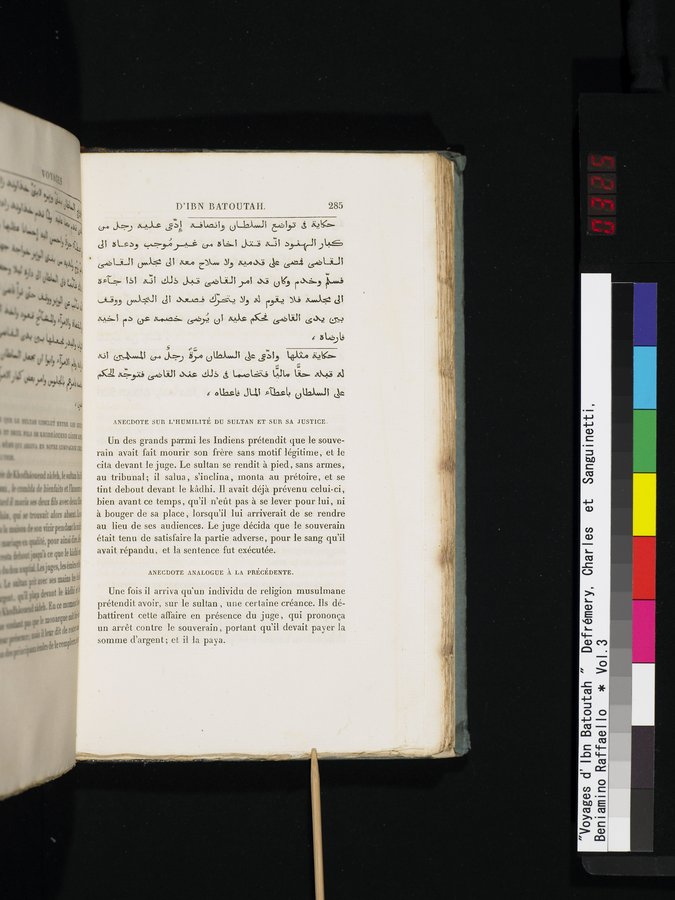 Voyages d'Ibn Batoutah : vol.3 / 325 ページ（カラー画像）