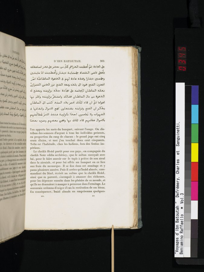 Voyages d'Ibn Batoutah : vol.3 / 345 ページ（カラー画像）