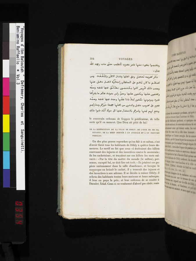 Voyages d'Ibn Batoutah : vol.3 / 354 ページ（カラー画像）