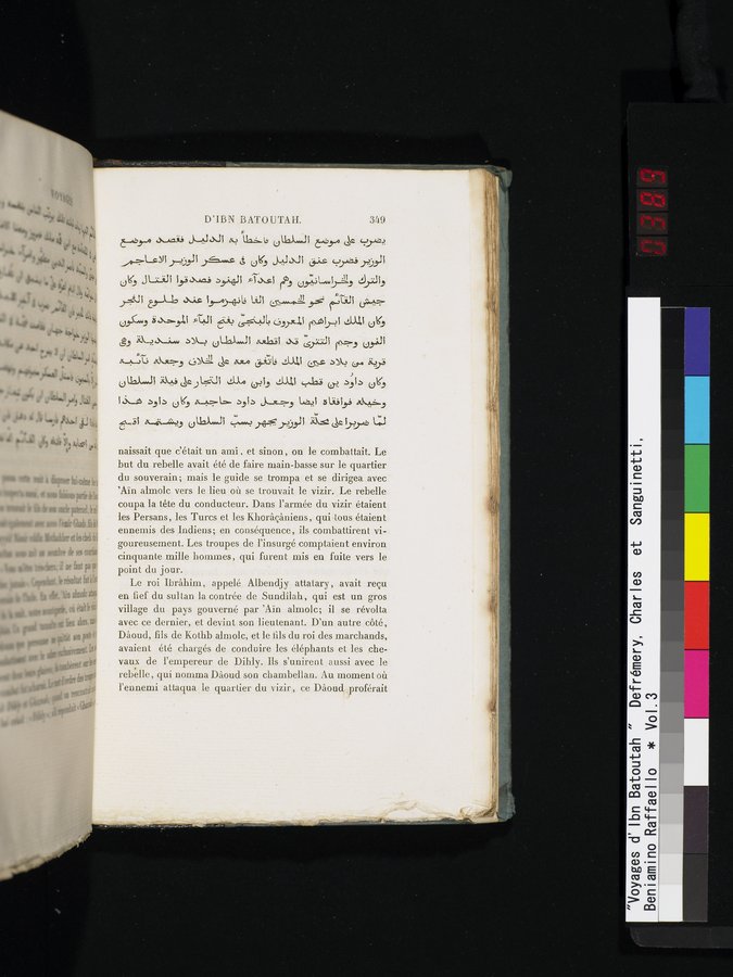 Voyages d'Ibn Batoutah : vol.3 / 389 ページ（カラー画像）
