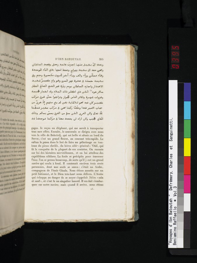 Voyages d'Ibn Batoutah : vol.3 / 395 ページ（カラー画像）