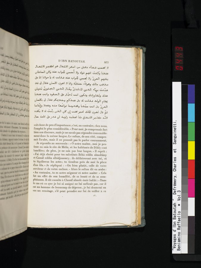 Voyages d'Ibn Batoutah : vol.3 / 443 ページ（カラー画像）
