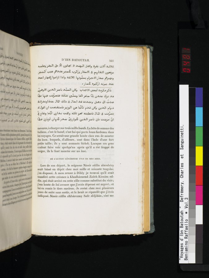 Voyages d'Ibn Batoutah : vol.3 / 481 ページ（カラー画像）