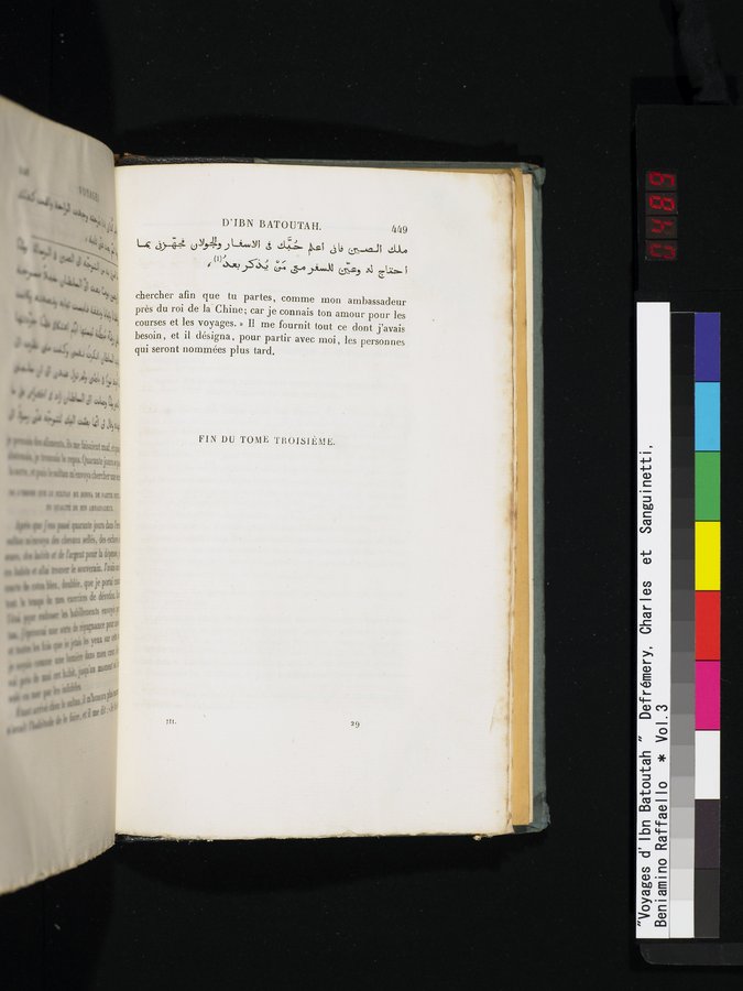 Voyages d'Ibn Batoutah : vol.3 / 489 ページ（カラー画像）