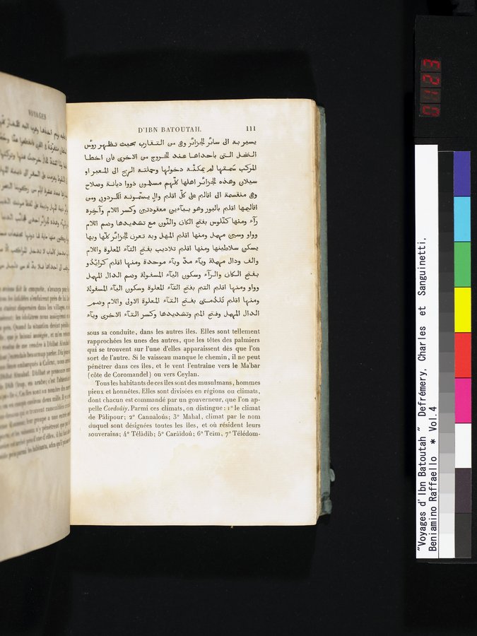 Voyages d'Ibn Batoutah : vol.4 / 123 ページ（カラー画像）