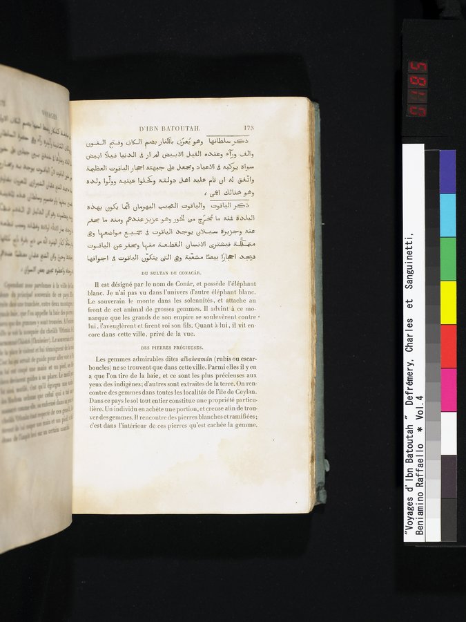 Voyages d'Ibn Batoutah : vol.4 / 185 ページ（カラー画像）