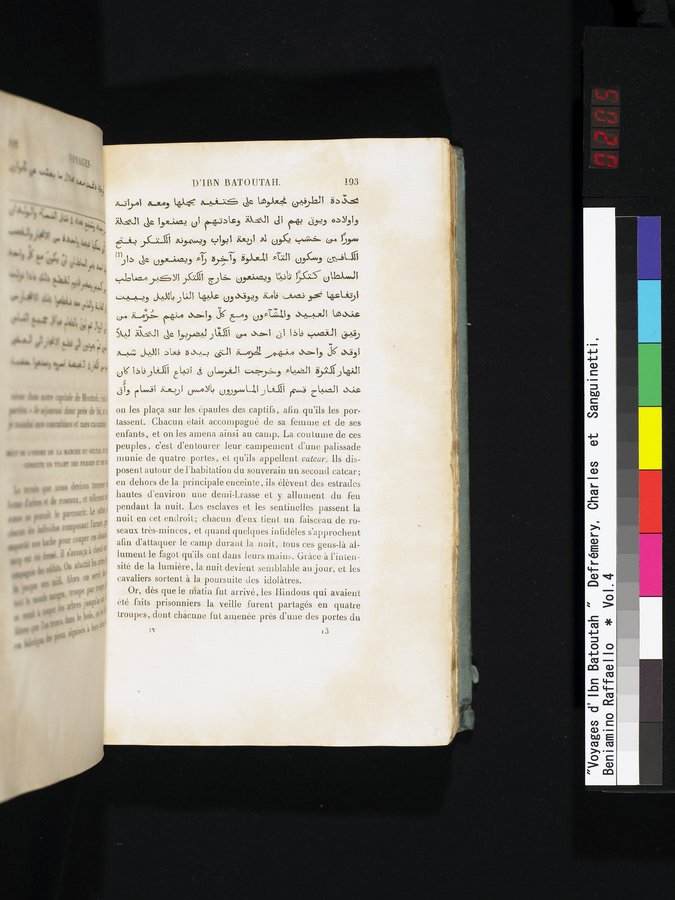 Voyages d'Ibn Batoutah : vol.4 / 205 ページ（カラー画像）