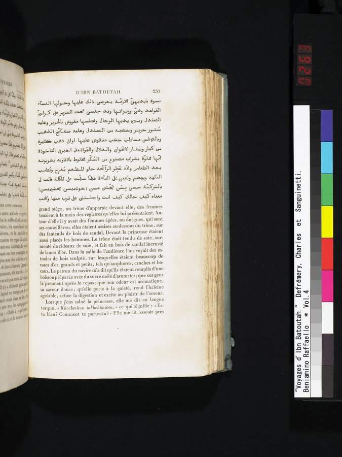 Voyages d'Ibn Batoutah : vol.4 / 263 ページ（カラー画像）