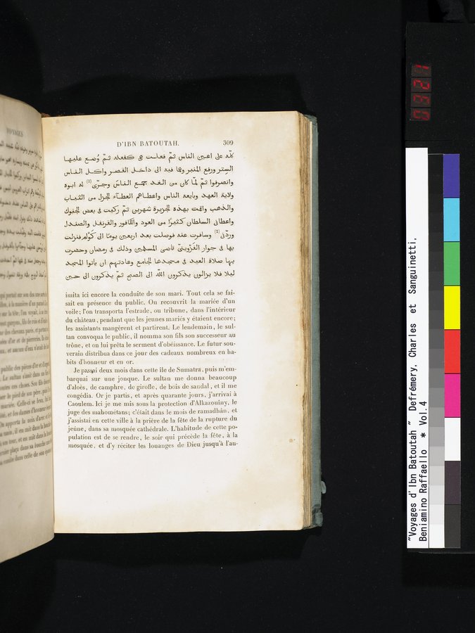Voyages d'Ibn Batoutah : vol.4 / 321 ページ（カラー画像）