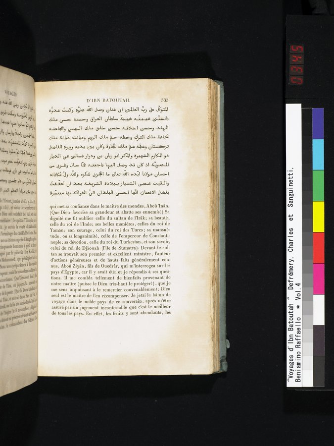 Voyages d'Ibn Batoutah : vol.4 / 345 ページ（カラー画像）