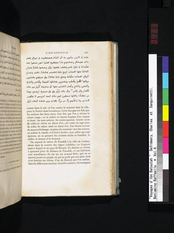 Voyages d'Ibn Batoutah : vol.4 / 453 ページ（カラー画像）