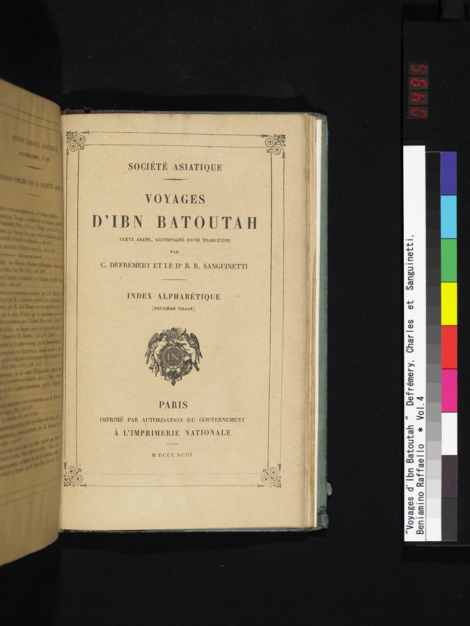 Voyages d'Ibn Batoutah : vol.4 / 495 ページ（カラー画像）