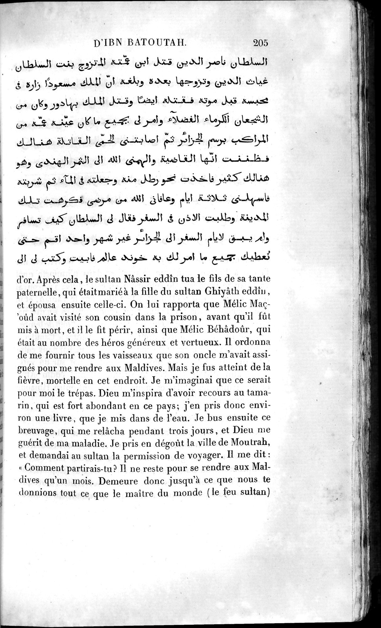 Voyages d'Ibn Batoutah : vol.4 / 217 ページ（白黒高解像度画像）