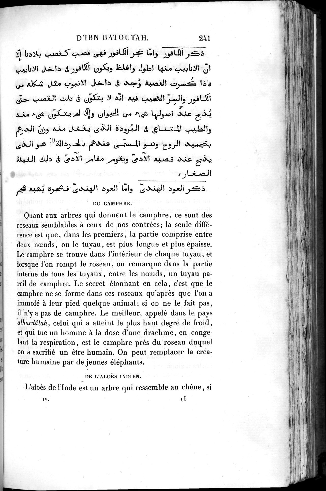 Voyages d'Ibn Batoutah : vol.4 / 253 ページ（白黒高解像度画像）