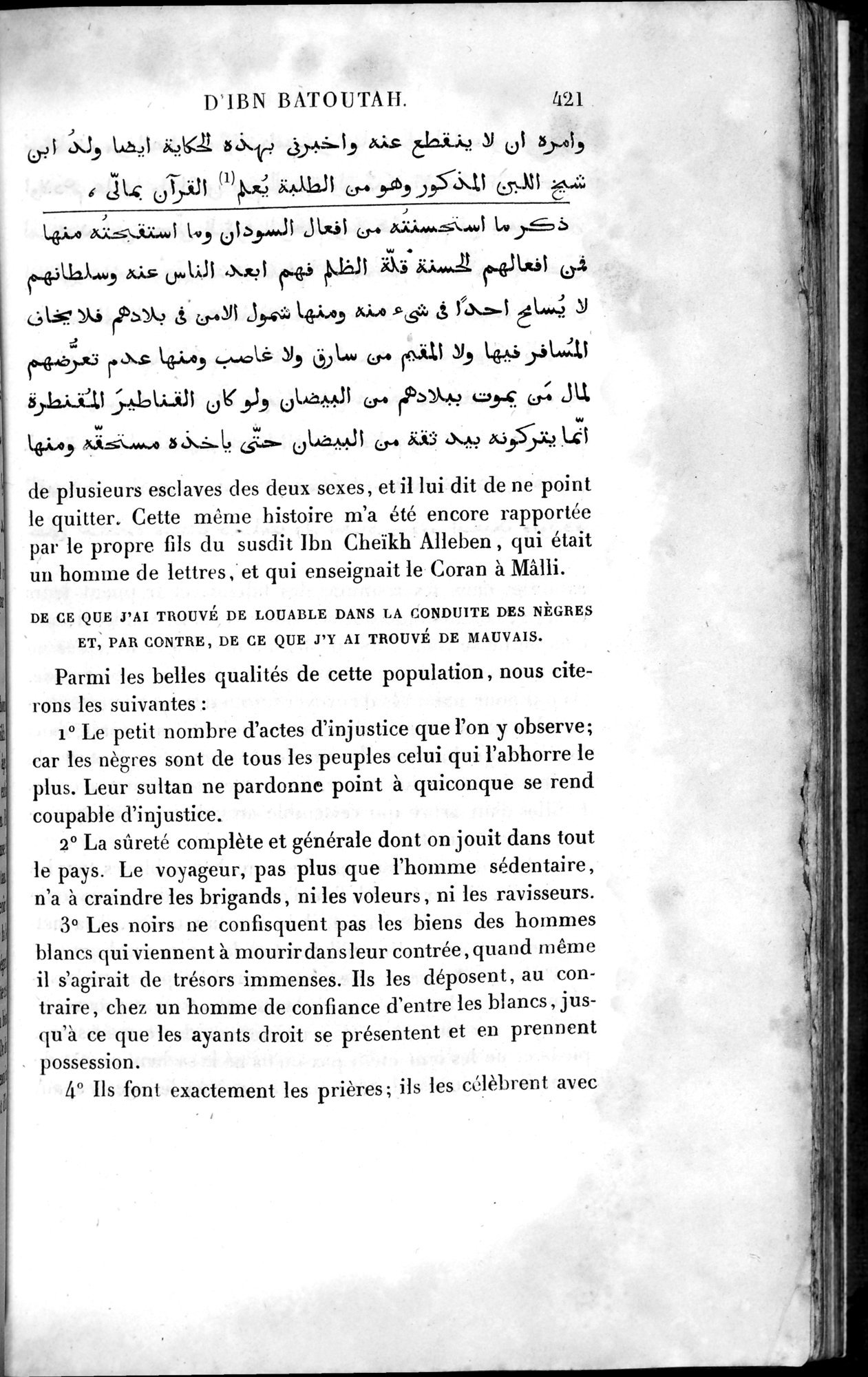 Voyages d'Ibn Batoutah : vol.4 / 433 ページ（白黒高解像度画像）
