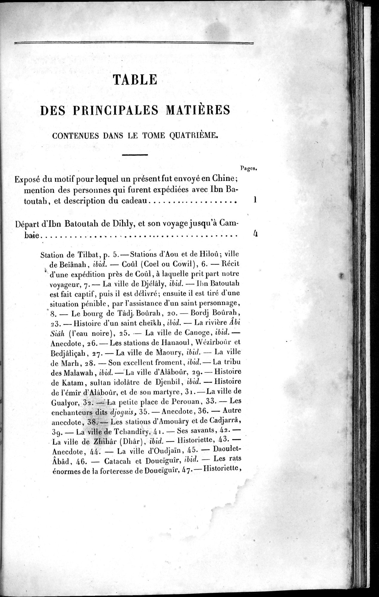 Voyages d'Ibn Batoutah : vol.4 / 481 ページ（白黒高解像度画像）