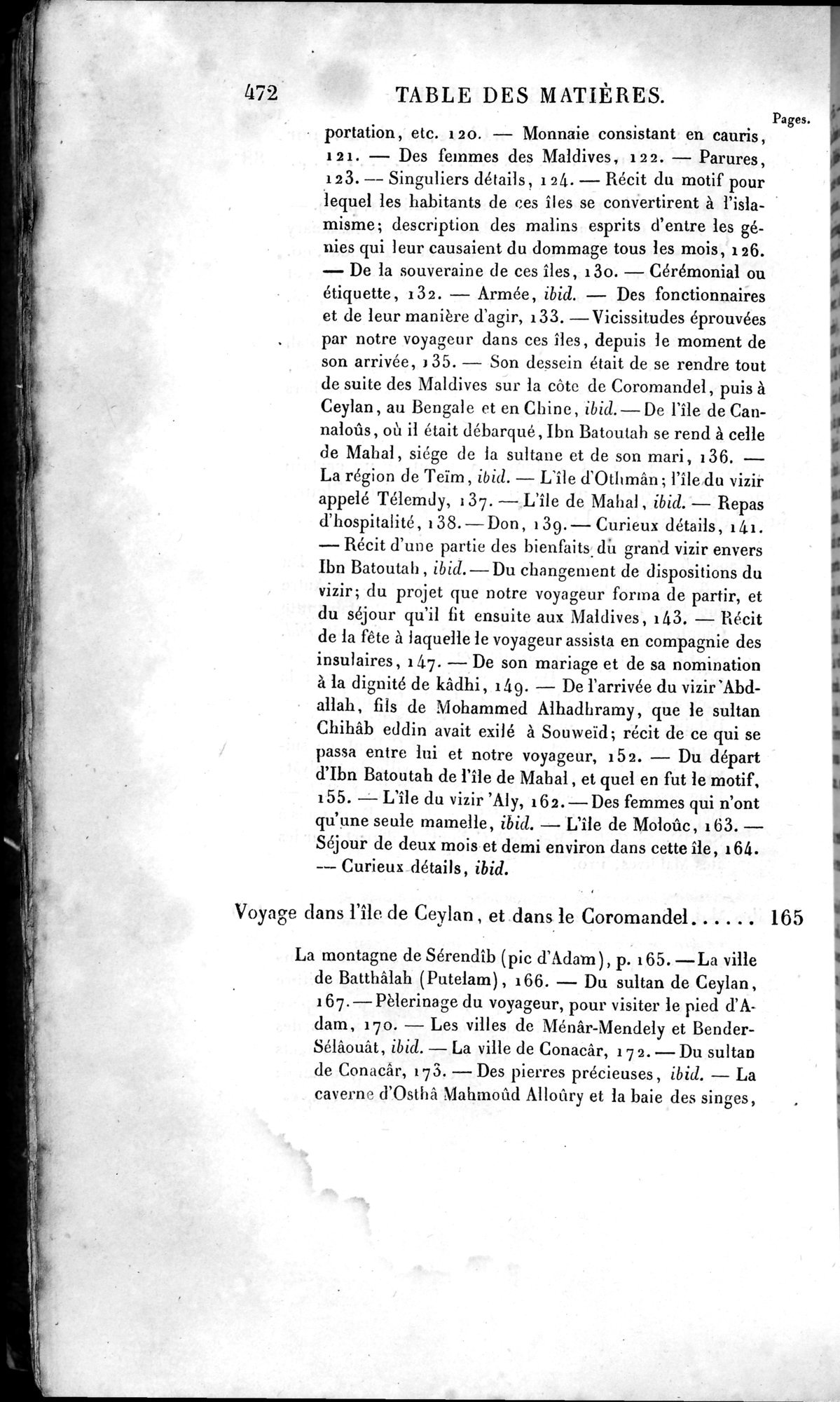 Voyages d'Ibn Batoutah : vol.4 / 484 ページ（白黒高解像度画像）