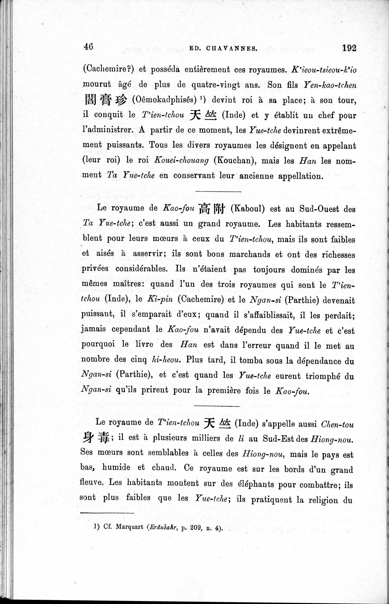 Les pays d'Occident d'après le Heou Han Chou : vol.1 / Page 54 (Grayscale High Resolution Image)