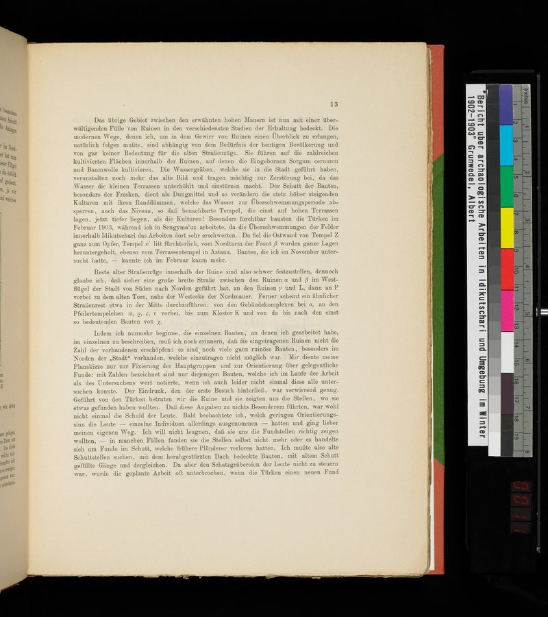 Bericht über archäologische Arbeiten in Idikutschari und Umgebung im Winter 1902-1903 : vol.1 / Page 23 (Color Image)