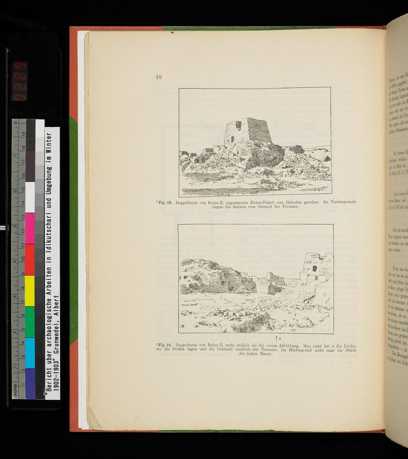 Bericht über archäologische Arbeiten in Idikutschari und Umgebung im Winter 1902-1903 : vol.1 / Page 28 (Color Image)