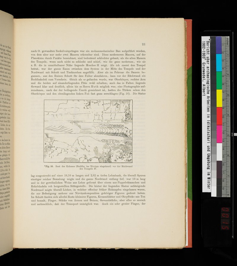 Bericht über archäologische Arbeiten in Idikutschari und Umgebung im Winter 1902-1903 : vol.1 / Page 31 (Color Image)