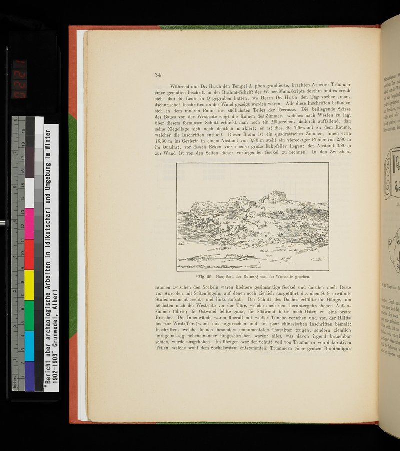 Bericht über archäologische Arbeiten in Idikutschari und Umgebung im Winter 1902-1903 : vol.1 / Page 44 (Color Image)