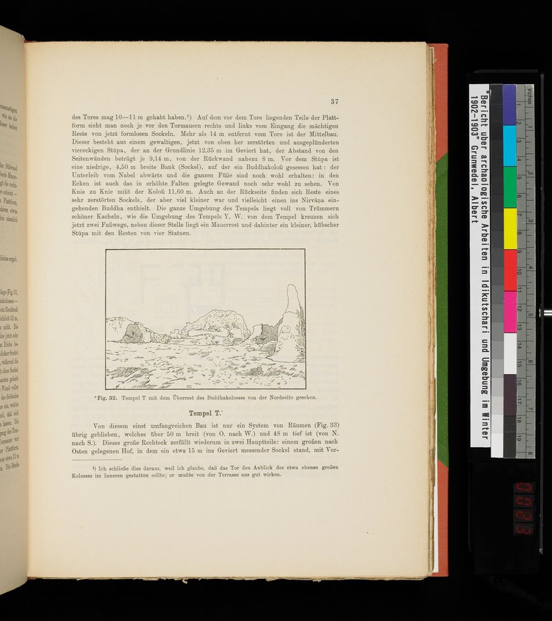 Bericht über archäologische Arbeiten in Idikutschari und Umgebung im Winter 1902-1903 : vol.1 / Page 47 (Color Image)