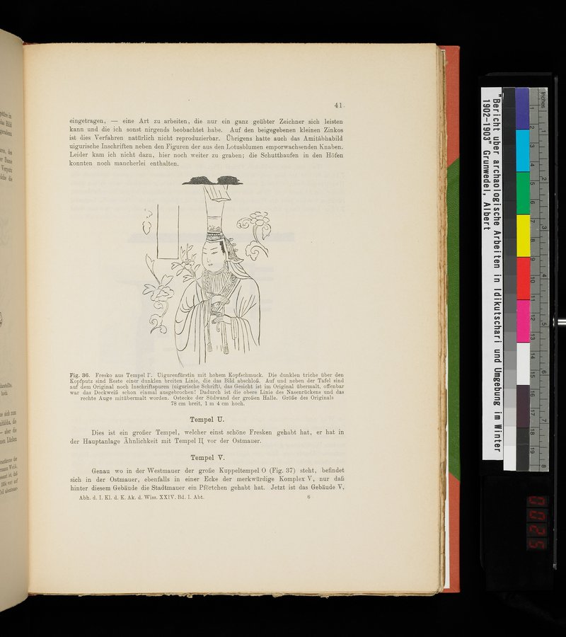 Bericht über archäologische Arbeiten in Idikutschari und Umgebung im Winter 1902-1903 : vol.1 / Page 51 (Color Image)