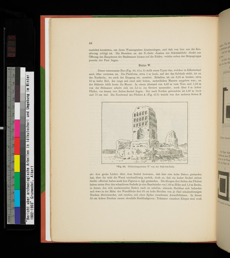 Bericht über archäologische Arbeiten in Idikutschari und Umgebung im Winter 1902-1903 : vol.1 / Page 56 (Color Image)