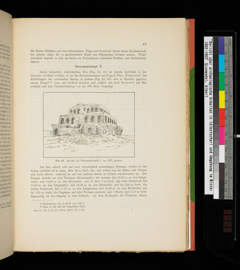 Bericht über archäologische Arbeiten in Idikutschari und Umgebung im Winter 1902-1903 : vol.1 / Page 59 (Color Image)