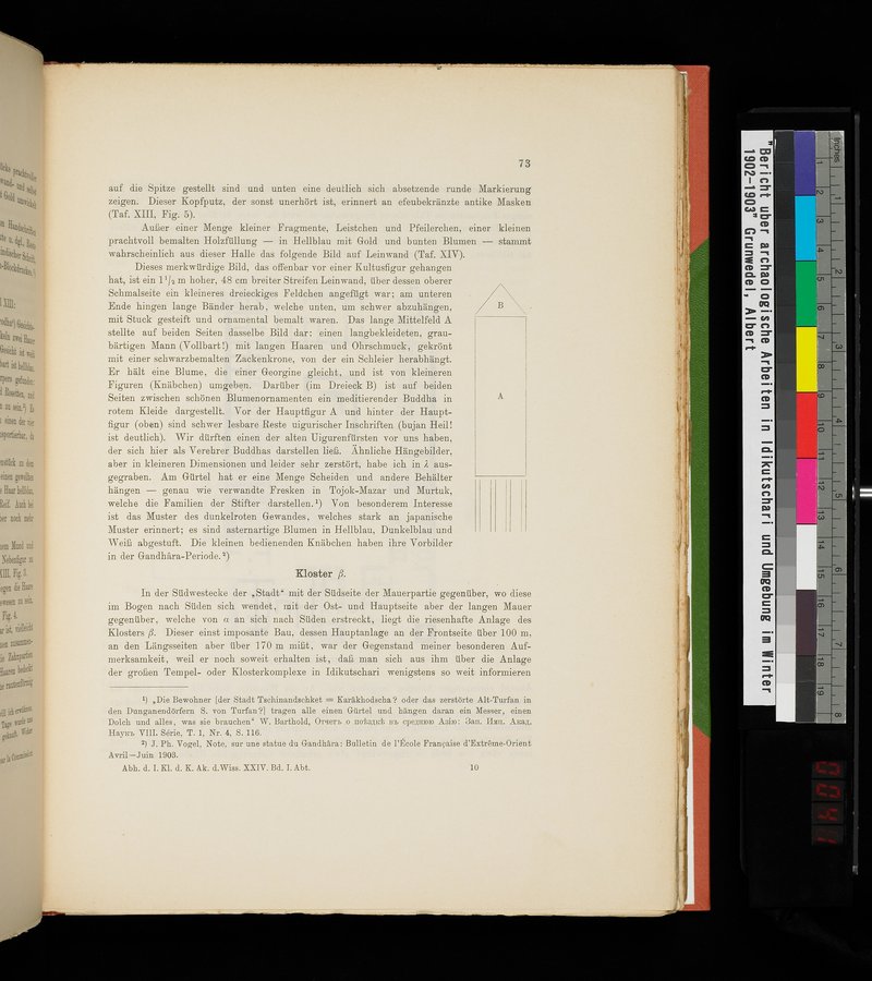 Bericht über archäologische Arbeiten in Idikutschari und Umgebung im Winter 1902-1903 : vol.1 / Page 83 (Color Image)